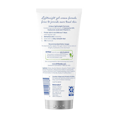 NIVEA Skin Firming Body Gel Cream – Paraben-Free Silicone-Free Design for a Simple Intentional Skincare Shelf