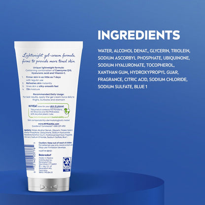 NIVEA Skin Firming Body Gel Cream – Paraben-Free Silicone-Free Design for a Simple Intentional Skincare Shelf