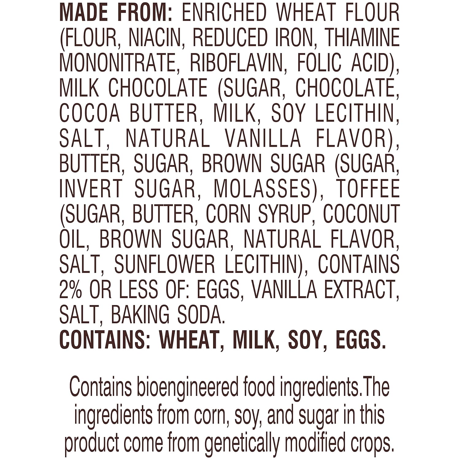no artificial flavors or preservatives