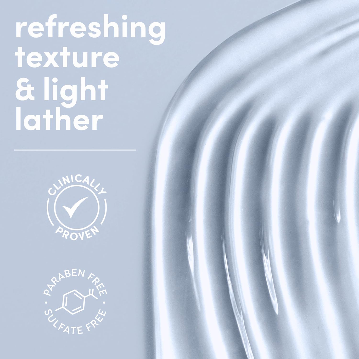 no sulfates and no parabens in the formulation