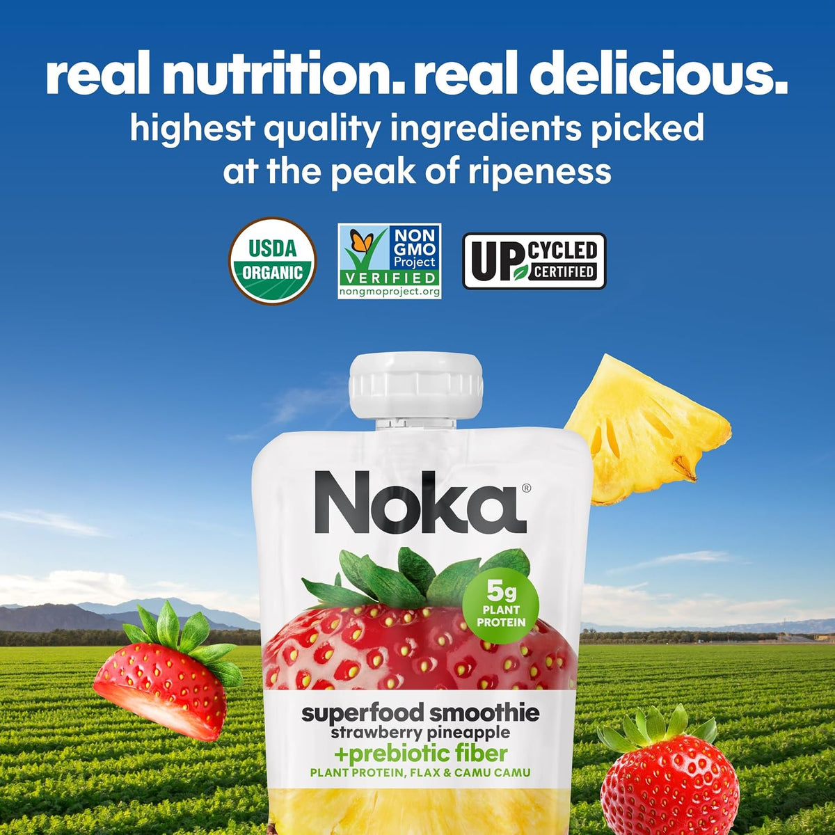 Noka Organic Superfood Pouches – Housewarming Gift for Plant-Based Households, 12 Pack