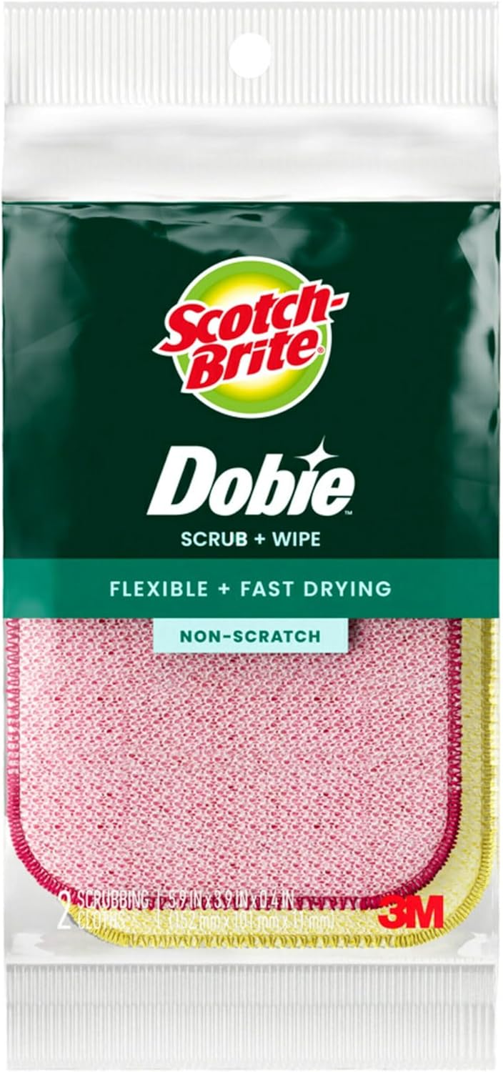 non-abrasive material that scrubs without removing protective cookware coatings