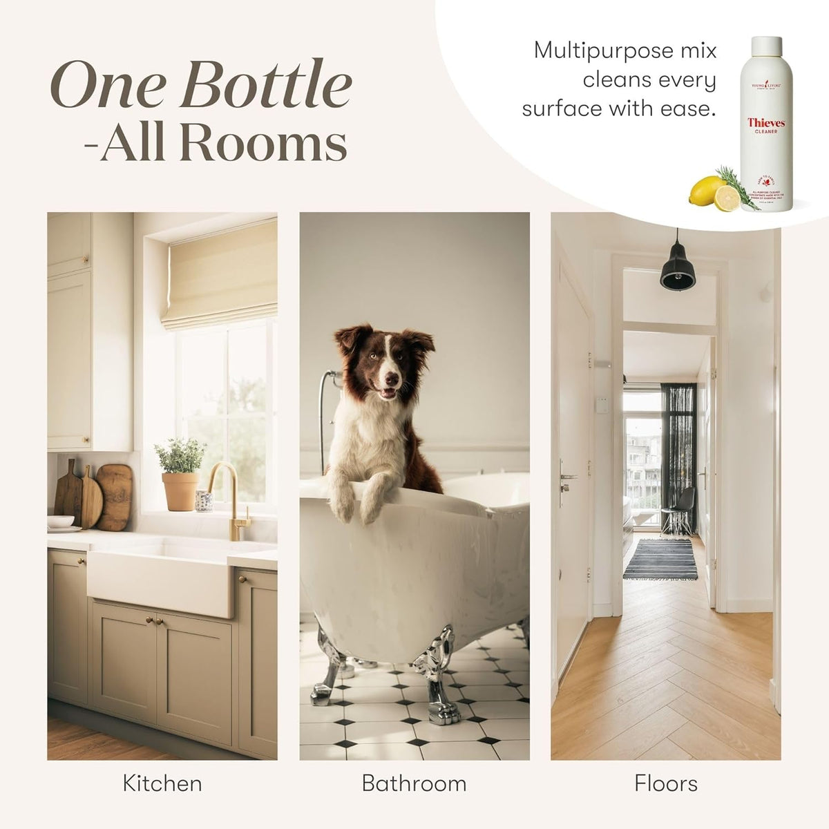 non-abrasive, streak-free, residue-free finish