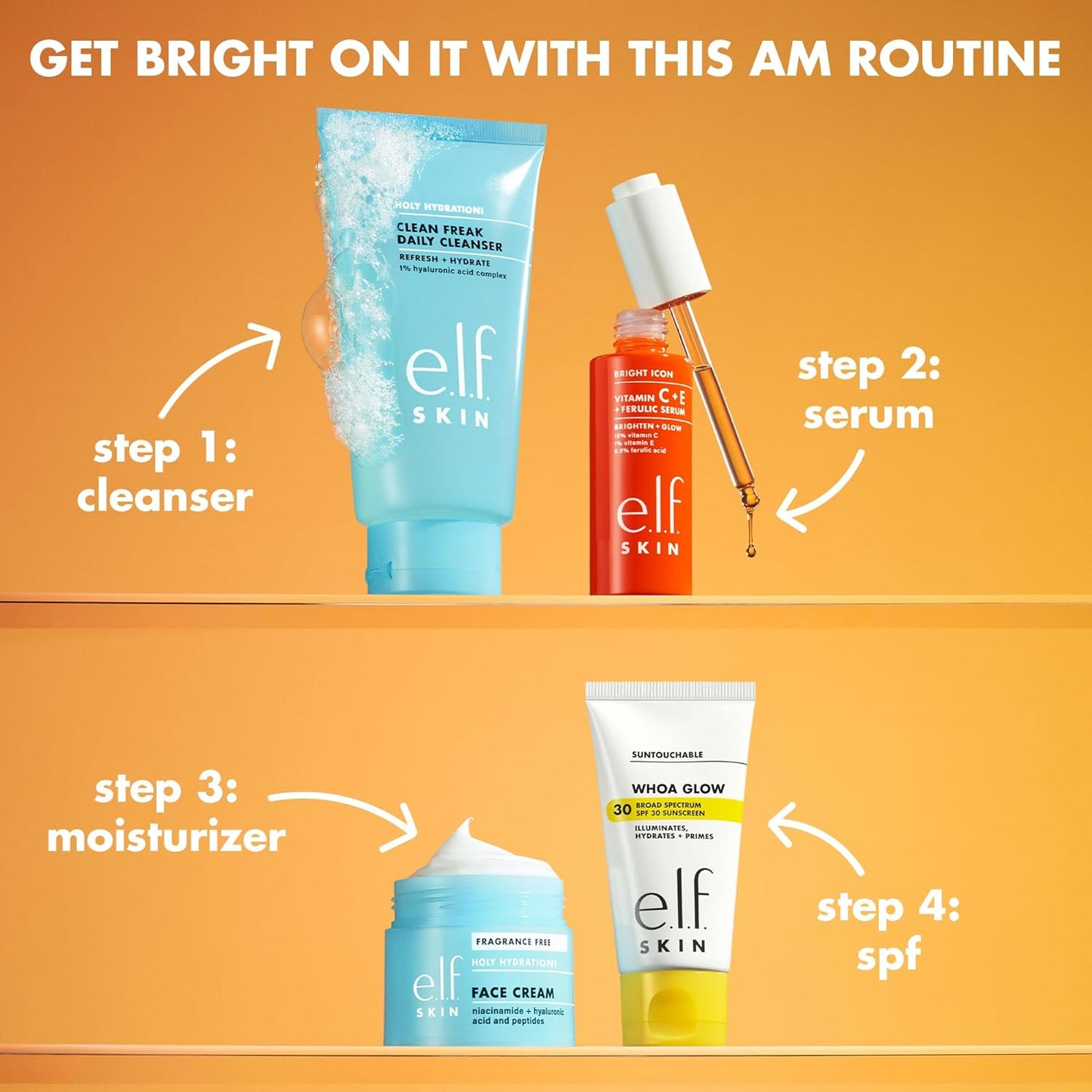 non-comedogenic, fast-absorbing, non-greasy finish