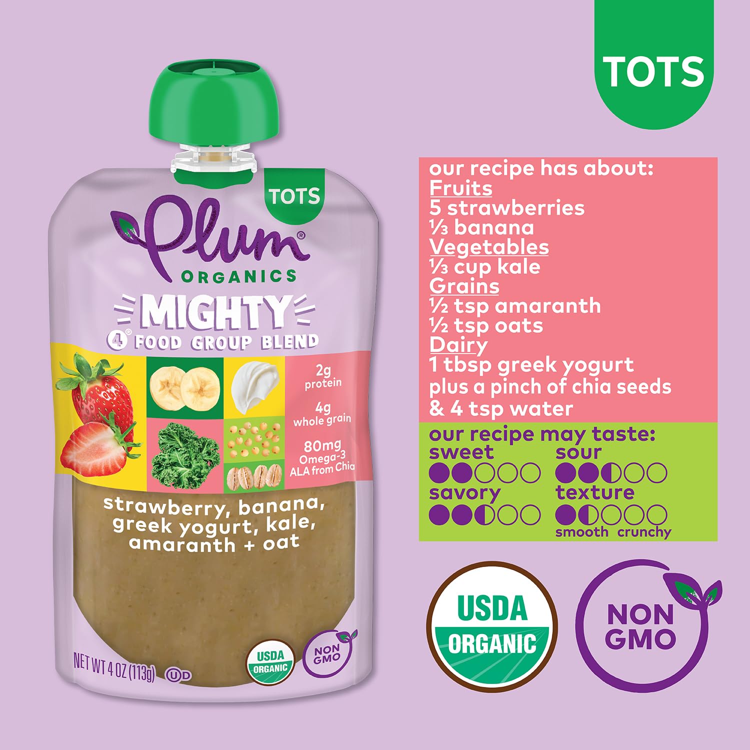 non-gmo, unsweetened, and unsalted formulation