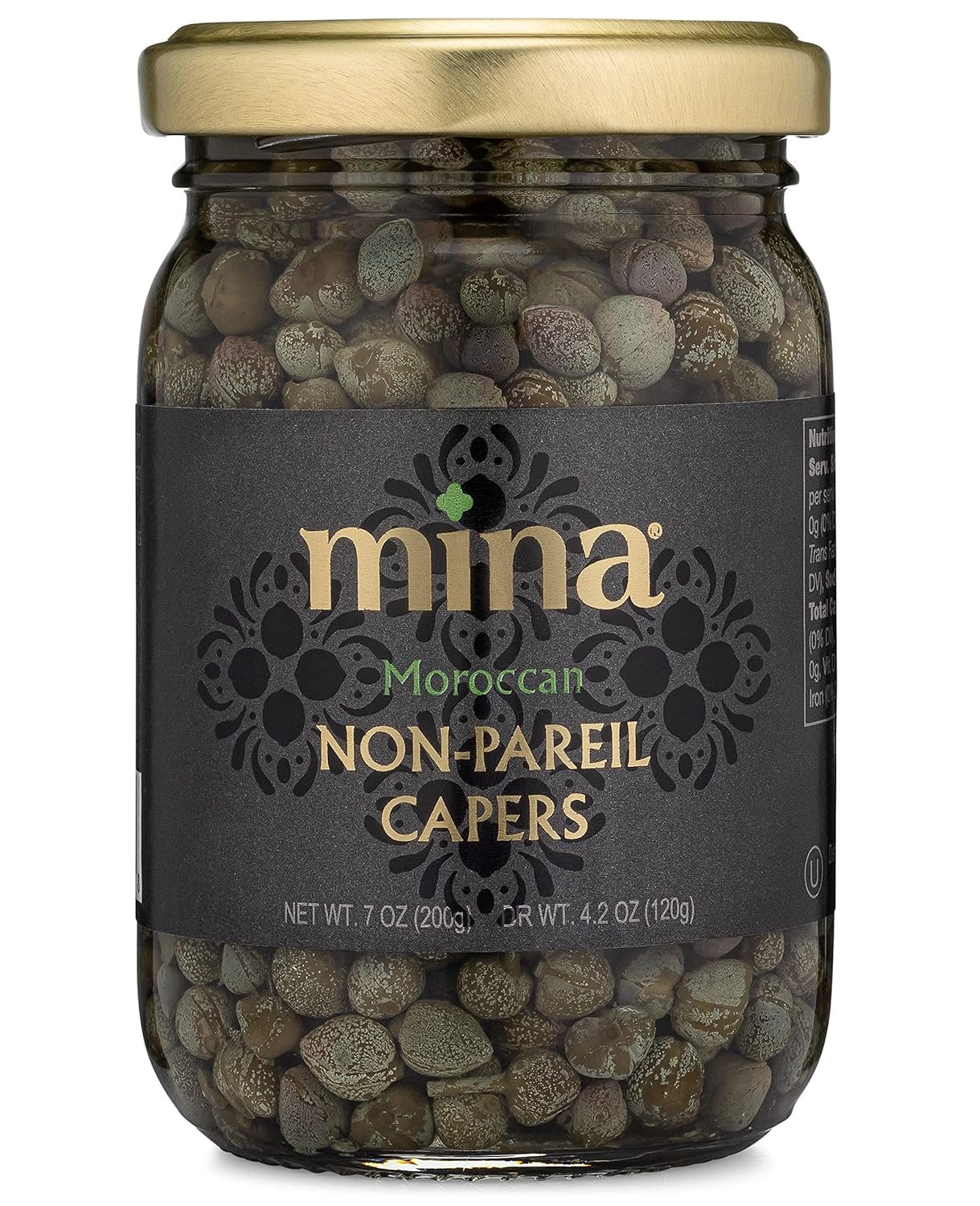 non-pareil grade capers (smallest, most tender size)