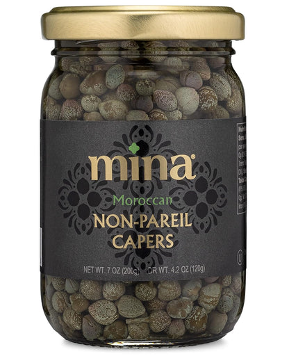 non-pareil grade capers (smallest, most tender size)