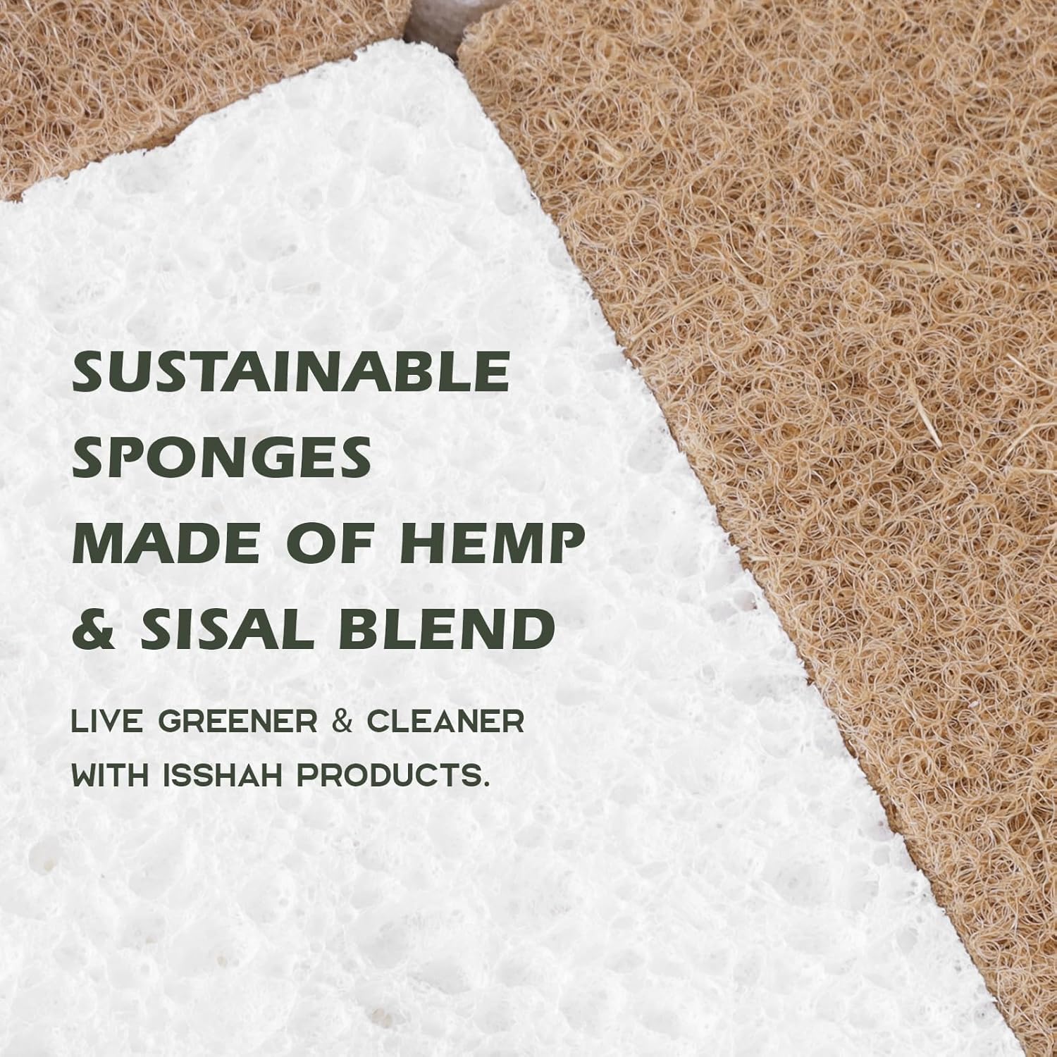non-scratch sisal hemp fiber side tough on grease but safe for delicate surfaces