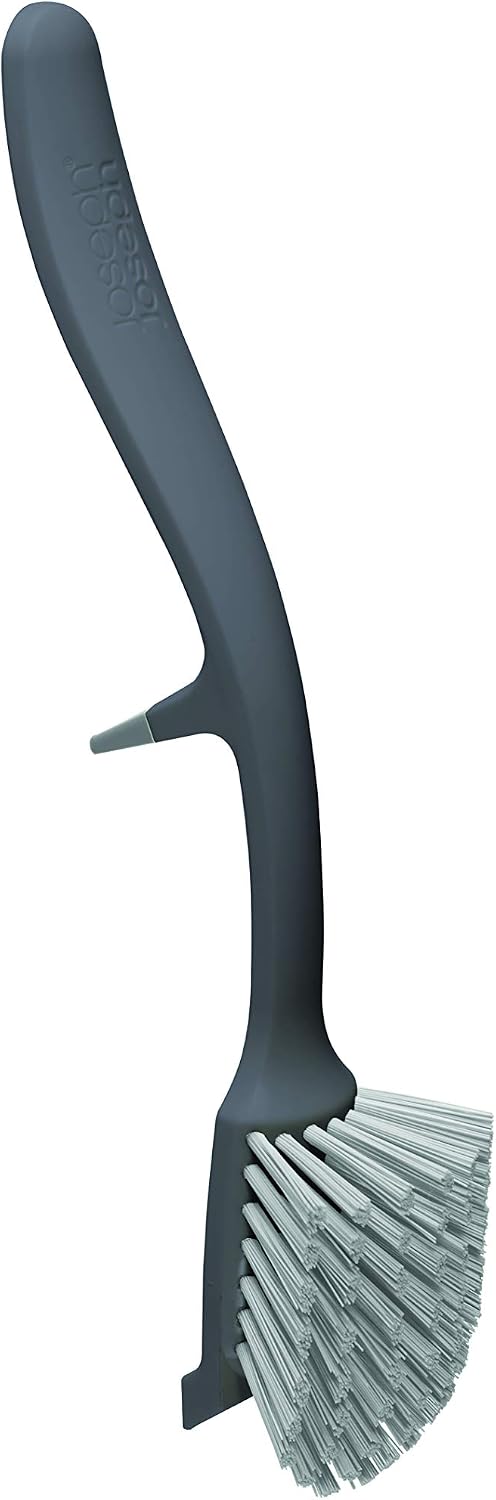 non-slip integrated sink rest that grips the sink edge for upright drying