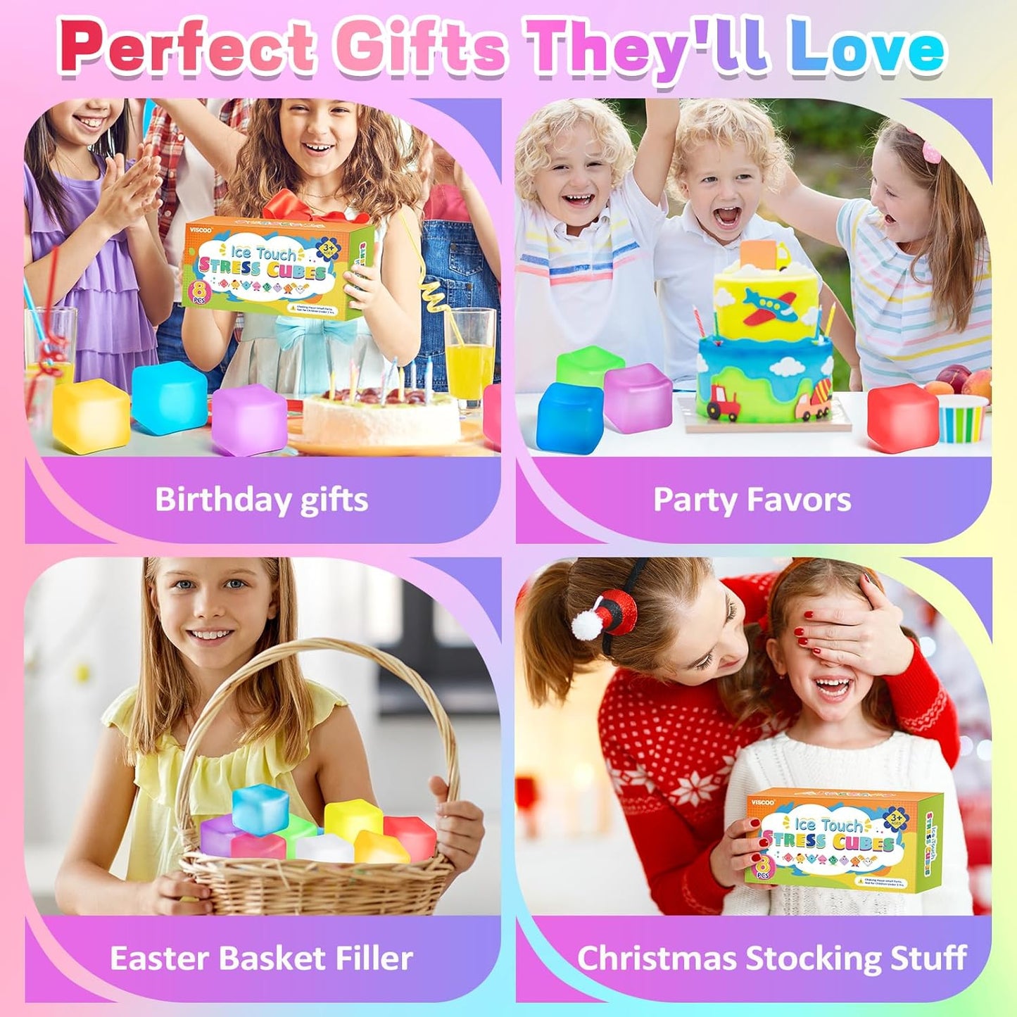 Non-Toxic Slow-Rising Stress Cubes – Safe Sensory Toy for Children with ADHD and Autism at Home