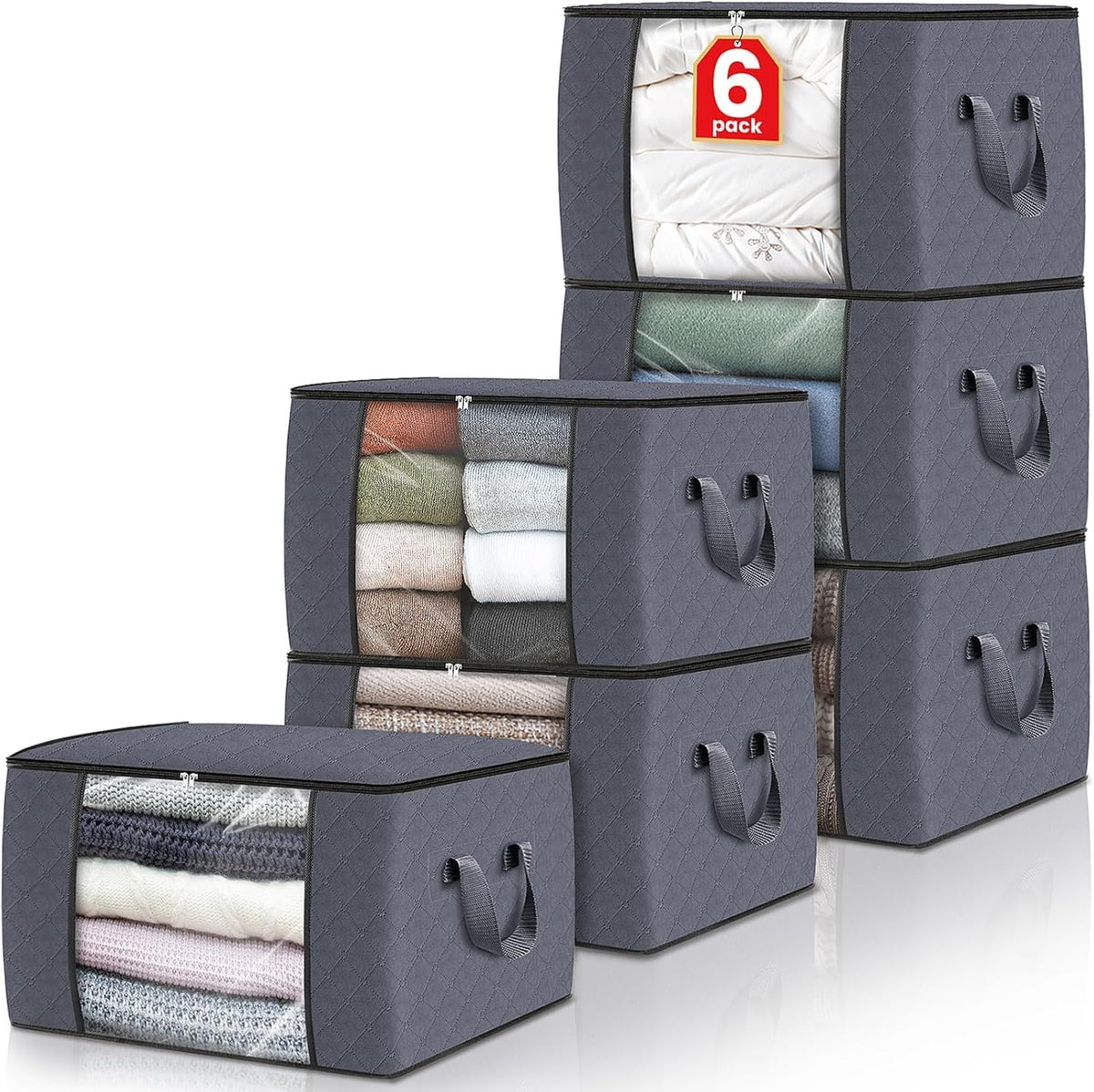 non-woven polyester body with reinforced double-layered fabric handles