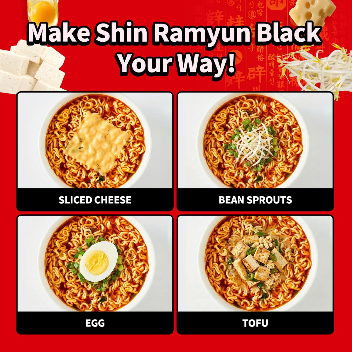 Nongshim Shin Black Noodle Soup – Late-Night Study Snack for Dorm Room and Home Office, 3.5 oz Pack of 6