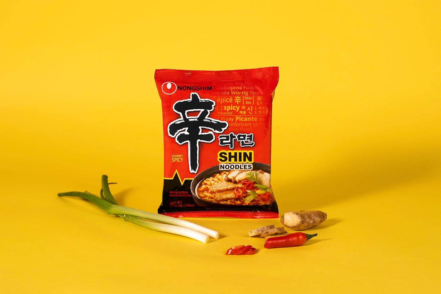 Nongshim Shin Ramyun Korean Ramen Noodles – Unique Valentine's Day Gift for Spicy Food Lovers