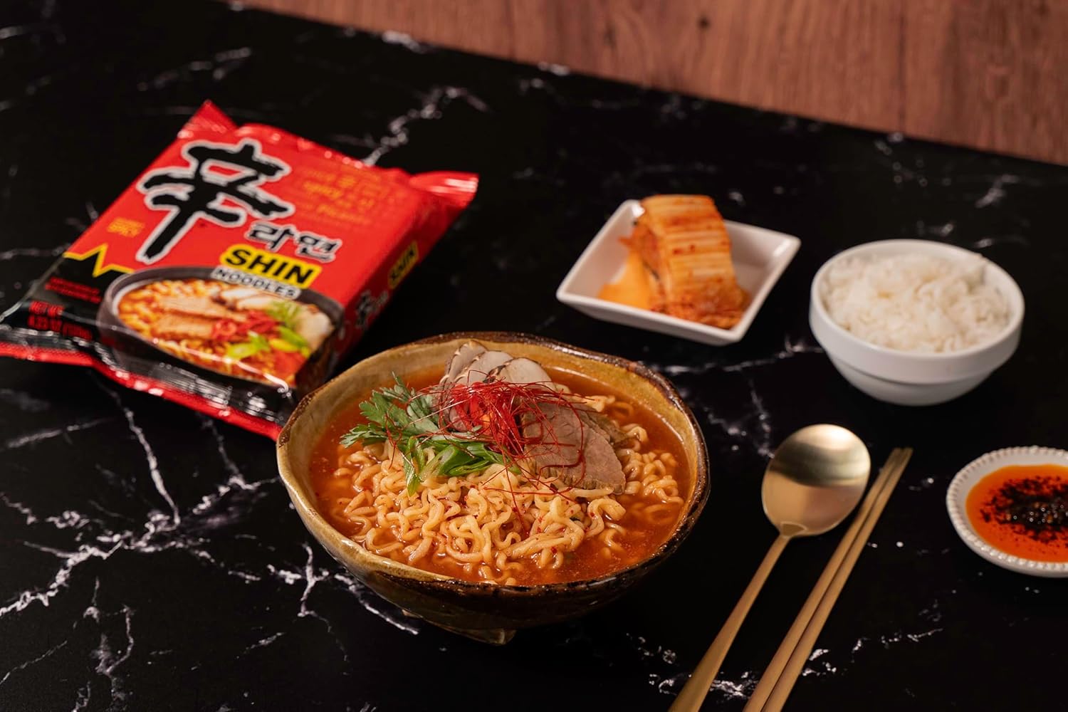Nongshim Shin Ramyun Korean Ramen Noodles – Unique Valentine's Day Gift for Spicy Food Lovers