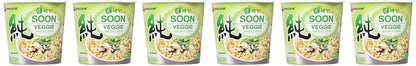 Nongshim Soon Veggie Cup Noodle – Travel-Friendly Vegan Meal for Road Trips, Microwaveable Hotel Snack