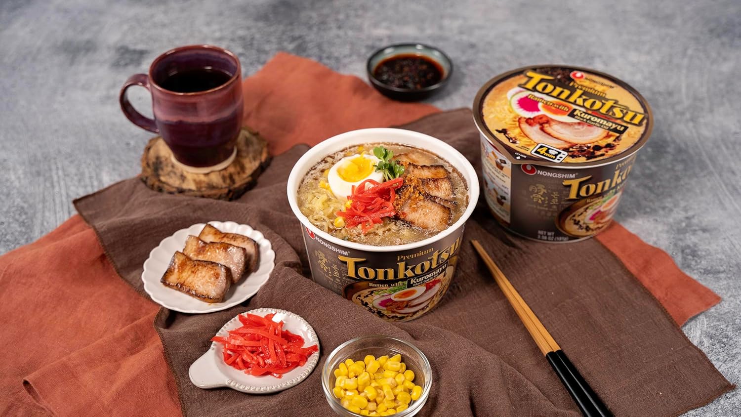 Nongshim Tonkotsu Ramen Kuromayu Noodle Big Bowl, 3.56 Ounce (Pack Of 6) – Clutter-Free Pantry Staple for Intentional Kitchens