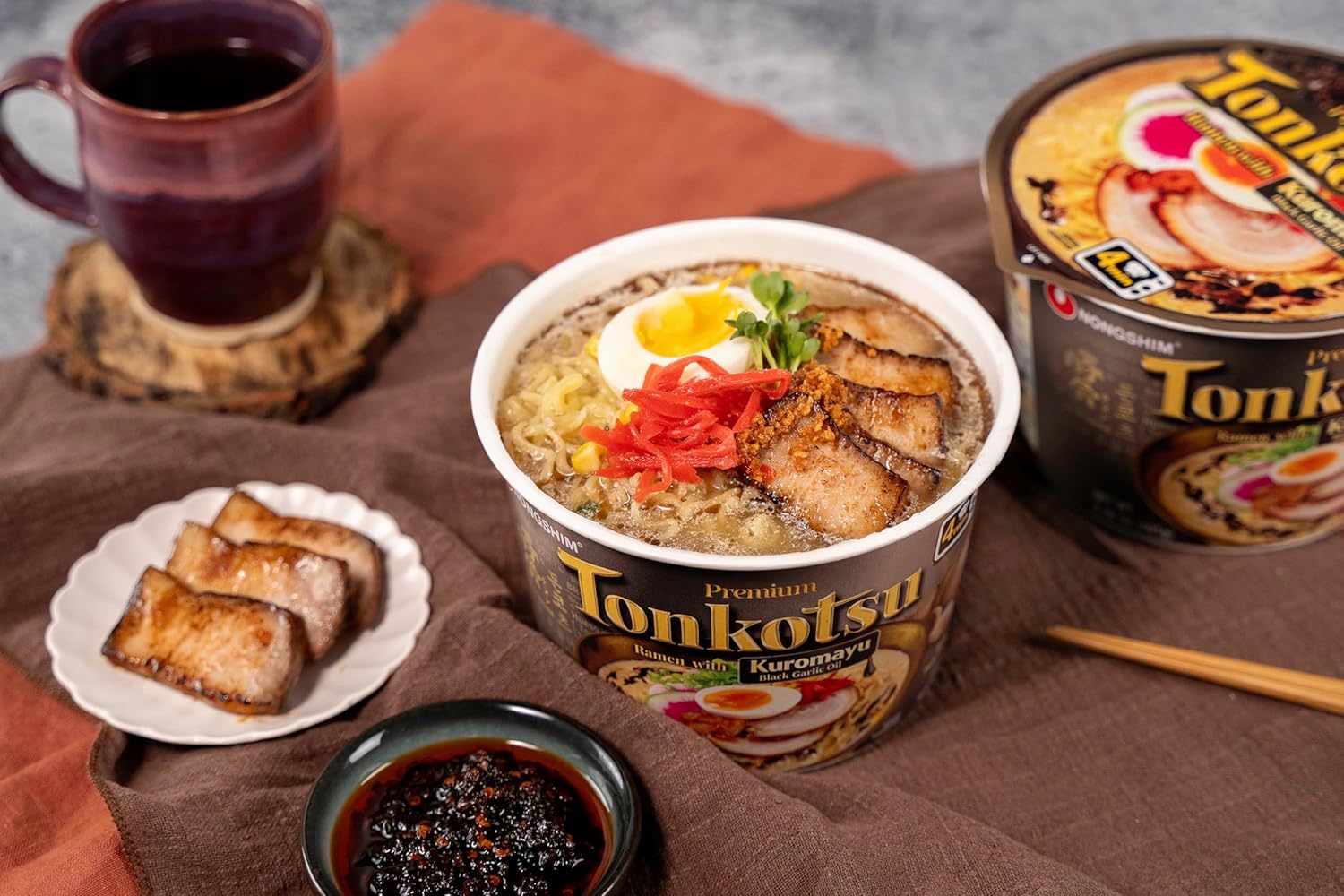 Nongshim Tonkotsu Ramen Kuromayu Noodle Big Bowl, 3.56 Ounce (Pack Of 6) – Clutter-Free Pantry Staple for Intentional Kitchens