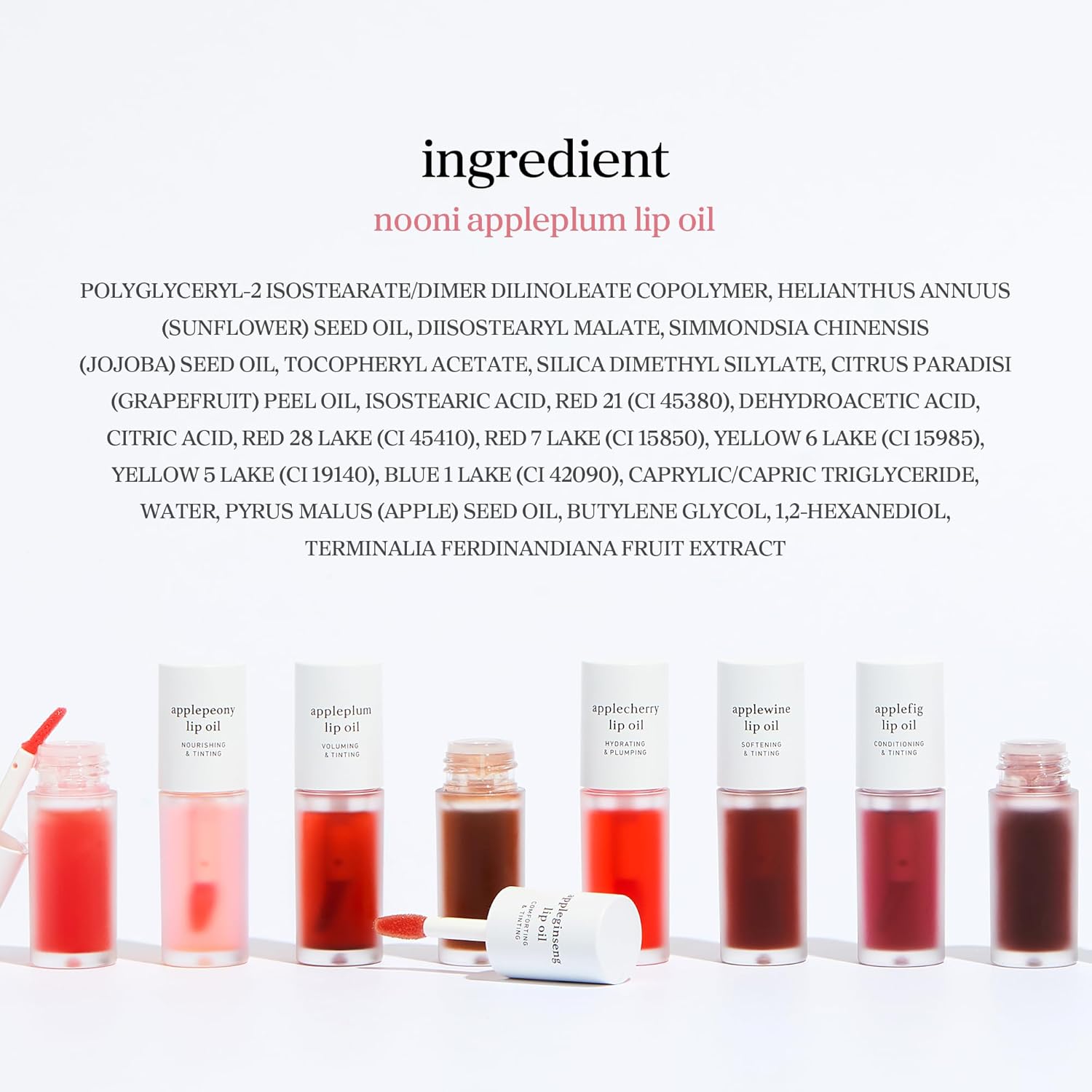 NOONI Appleplum Lip Oil – High-End Hydrating Tint for Discerning Skincare Collectors
