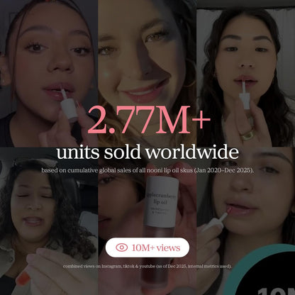 NOONI Appleplum Lip Oil – High-End Hydrating Tint for Discerning Skincare Collectors