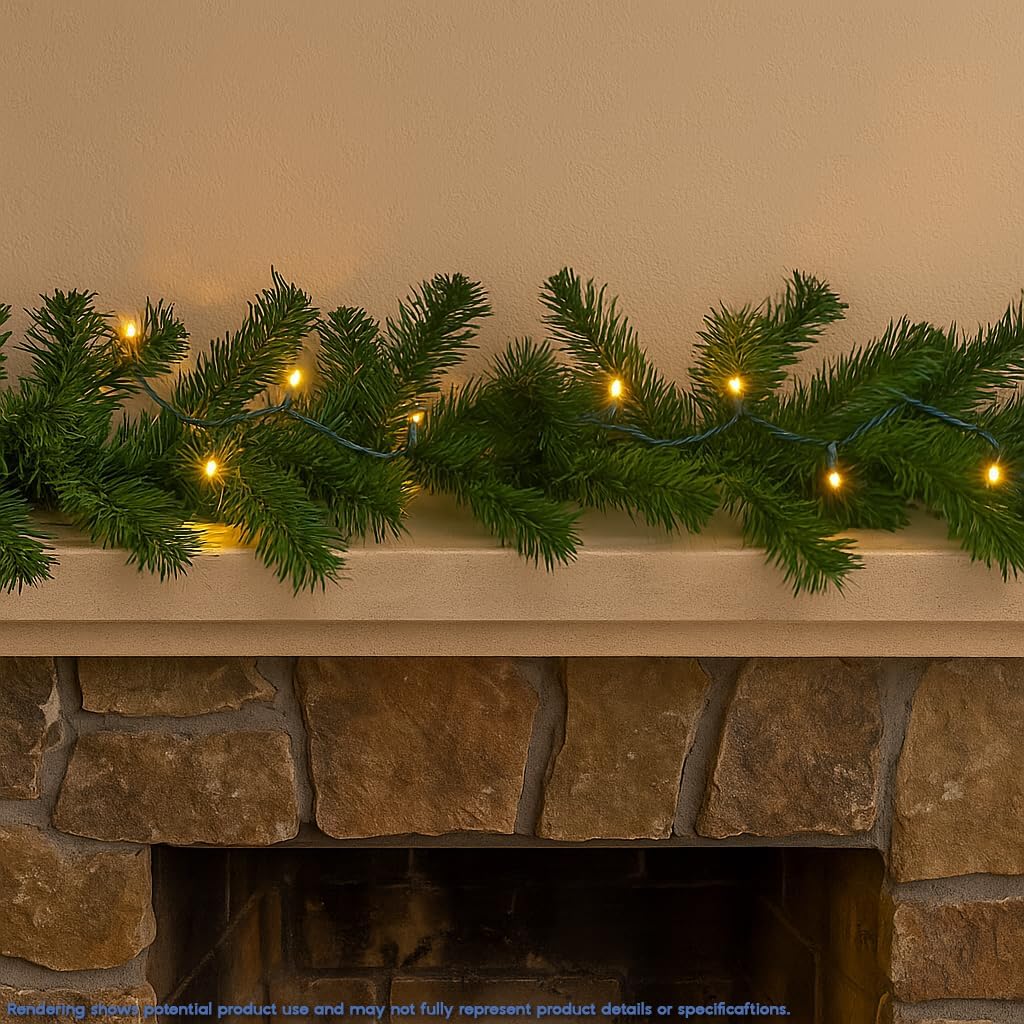 Novelty Lights 8.5ft Weather-Resistant LED Craft String – Portable Warm White Light for Patio Tables and Camping