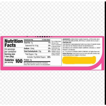 Now and Later Watermelon Candy – Stadium and Festival Pocket Snack, Heat-Resilient Chews 24-Pack