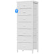 White - 11.8"D x 15.8"W x 43.3"H (7 Drawers)