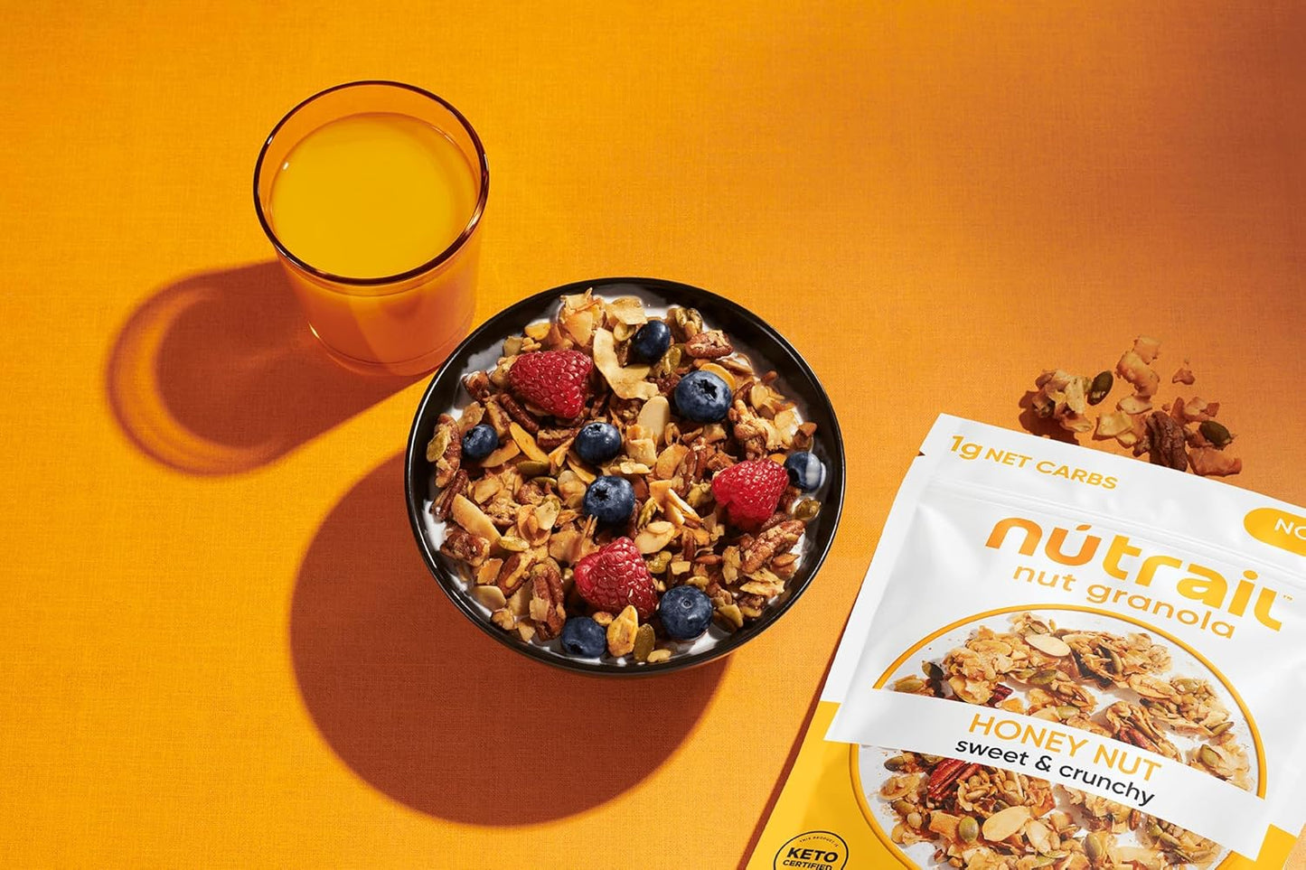 NuTrail Nut Granola Cereal – Calming Sugar-Free Snack for Self-Care Meal Prep