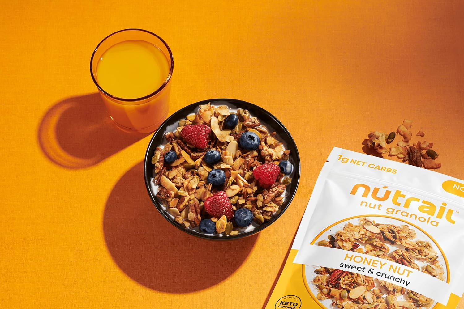 NuTrail Nut Granola Cereal – Calming Sugar-Free Snack for Self-Care Meal Prep