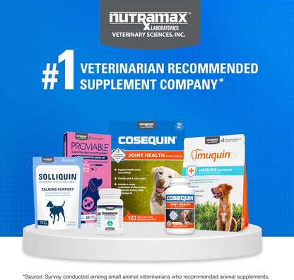 Nutramax Cosequin Joint Supplement for Dogs – Daily Wellness Chewables for Senior Dogs, All Breeds