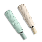 BAODINI Folding Travel Umbrella for Garden Patios, Resort Pools, and Sightseeing, UPF 50+ Sun and Rain Protection