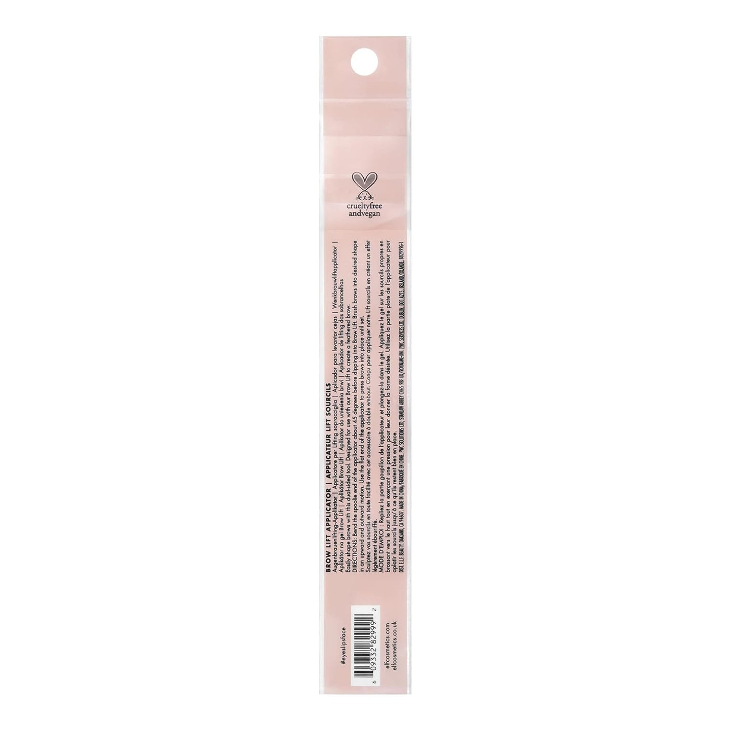 nylon bristles compatible with brow wax, gel, and soap