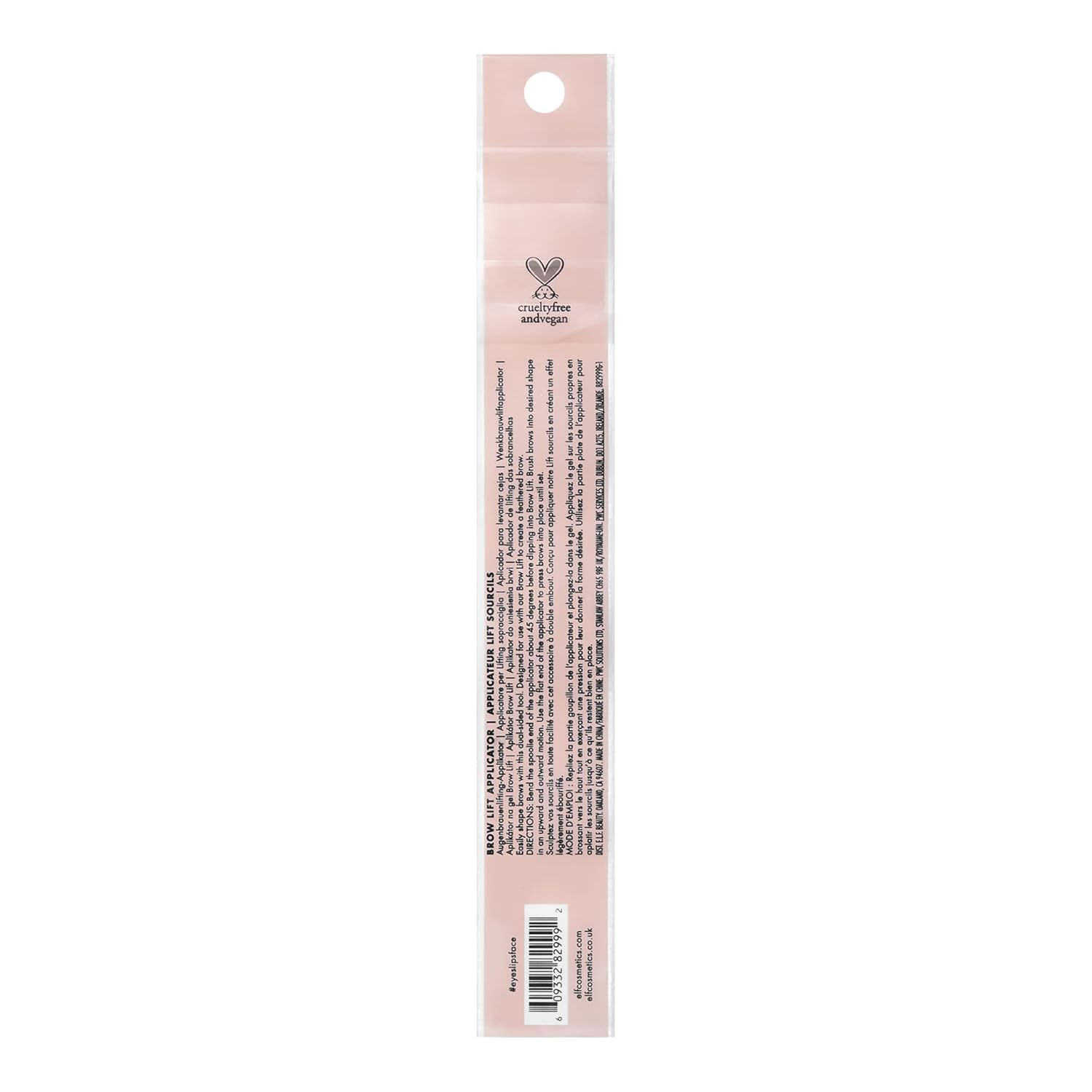 nylon bristles compatible with brow wax, gel, and soap