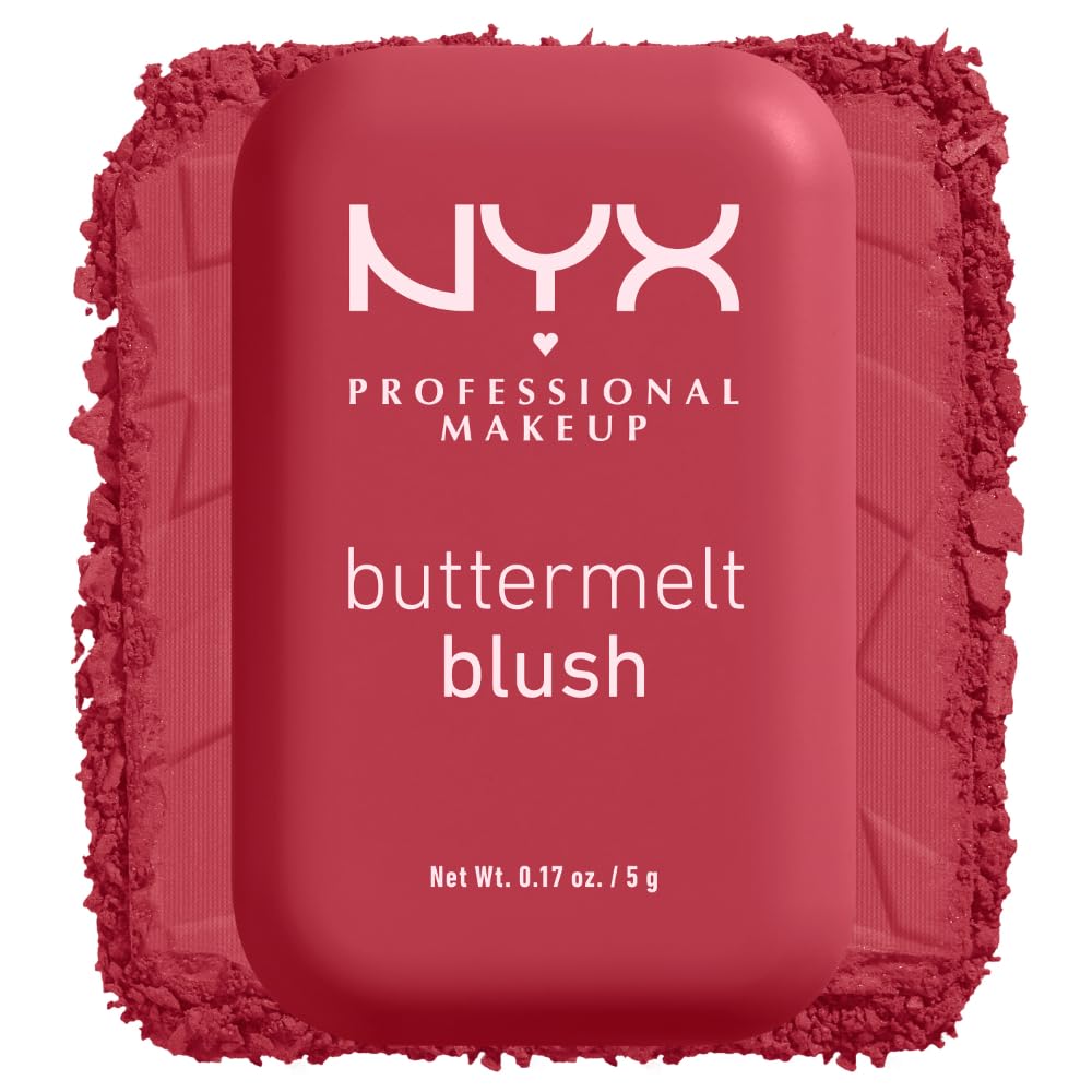 NYX Professional Makeup Buttermelt Powder Blush - Self-Care Ritual Blush with Nourishing Mango Almond Shea Butters