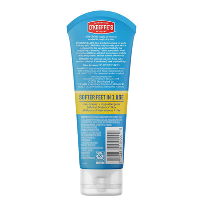 O'Keeffe's Healthy Feet Intense Renewal Cream with Urea & AHA – Pre-Hike and Pre-Event Foot Softener for Callused, Tough Soles, 3 oz Tube