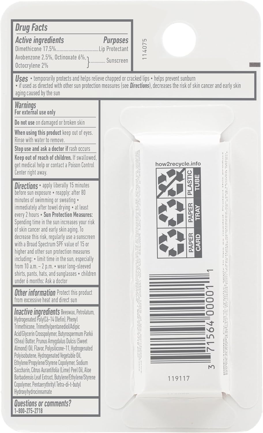 O'Keeffe's Lip Repair SPF 35 Stick – Lanolin-Free and Mineral-Oil-Free Daily Lip Care, 6-Pack