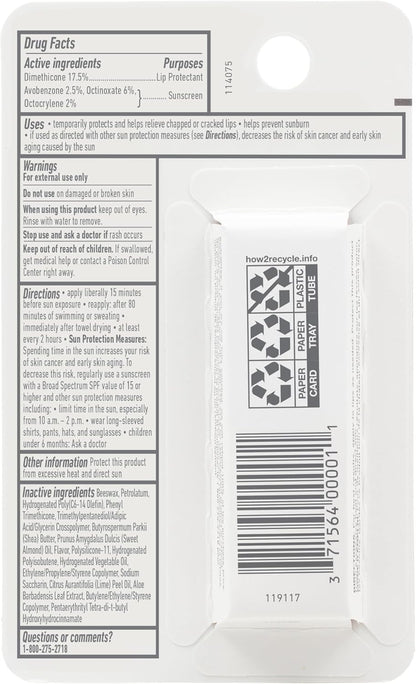 O'Keeffe's Lip Repair SPF 35 Stick – Lanolin-Free and Mineral-Oil-Free Daily Lip Care, 6-Pack