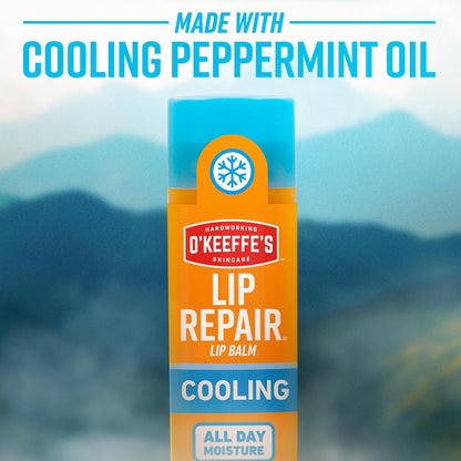 O'Keeffe's Lip Repair Stick – Self Care Essential for Bathroom Vanity, Hypoallergenic Daily Lip Treatment, Twin Pack