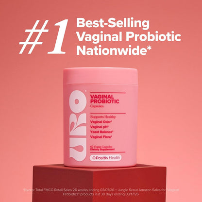O Positiv URO Vaginal Health Capsules – Mindful Daily Supplement for pH Balance, 30 Capsules
