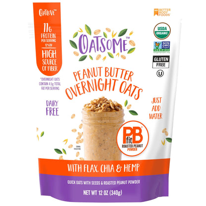 Oatsome PBfit Overnight Oats – Wellness Morning Ritual for Calm, Plant-Based Breakfasts