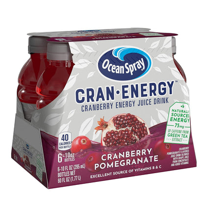 Ocean Spray® Cran-Energy™ Cranberry Pomegranate Drink – Family-Safe Energy Alternative Without Synthetic Stimulants or HFCS
