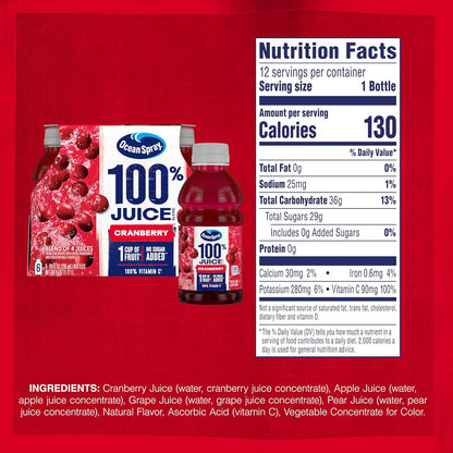 Ocean Spray Cranberry Juice – Hostess Gift Set for Dinner Parties and Housewarmings