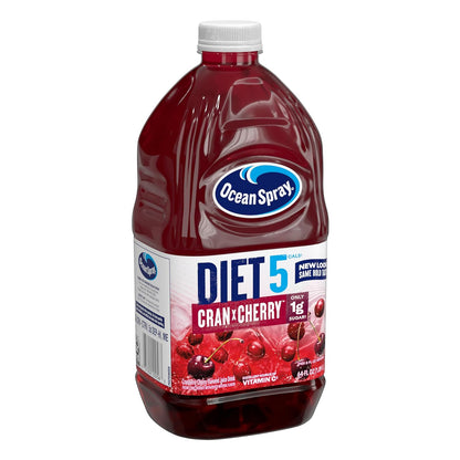 Ocean Spray® Diet Cran-Cherry® Cranberry Cherry Juice Drink – Thoughtful Hostess Gift, 64 oz Bottle for Dinner Parties and Brunches