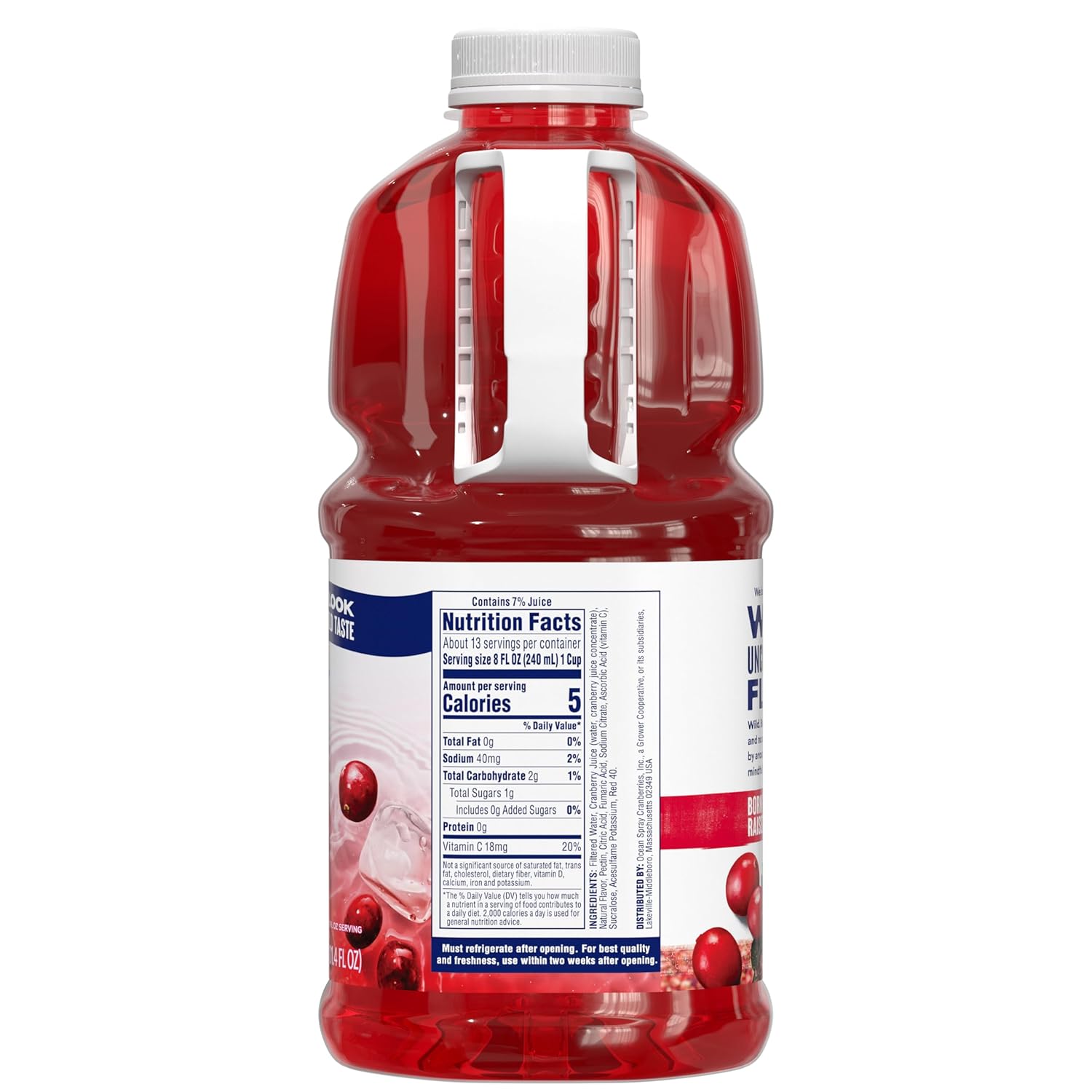 Ocean Spray Diet Cranberry Juice Drink – Kid-Table Beverage for Lunchboxes and After-School Snacks
