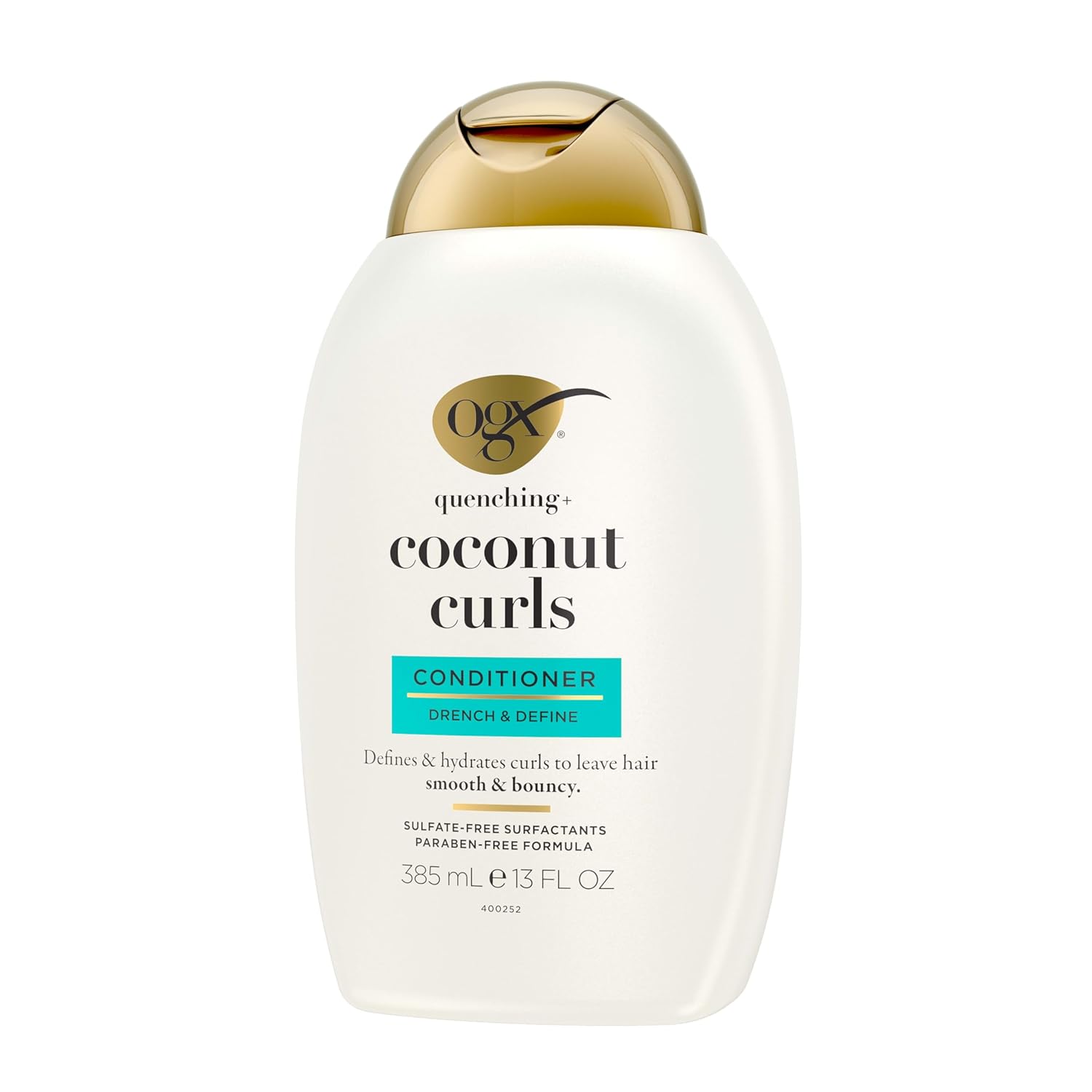 OGX Coconut Curls Conditioner – Self-Care Gift Set Staple for Mom, Paraben-Free Curl Care with Coconut and Honey