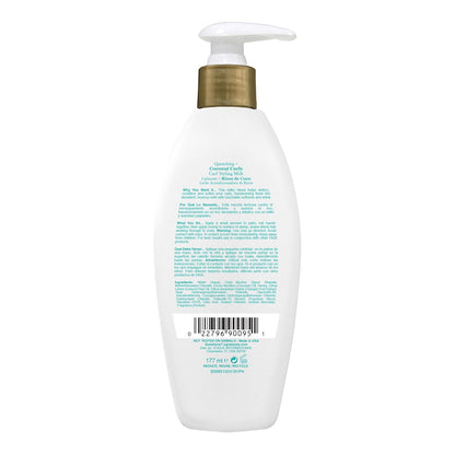 OGX Coconut Curls Frizz-Defying Leave-In Milk – Holiday Gift Set Pick for Curly Haired Friends, Pack of 2