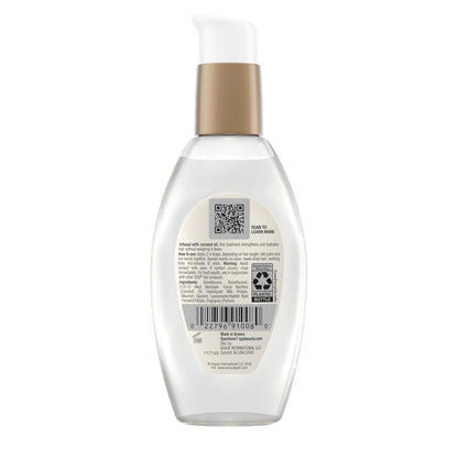 OGX Coconut Milk Anti-Breakage Serum, 4 Fl Oz – Clean-Formulation Anti-Breakage Treatment Safe for Color-Treated Hair
