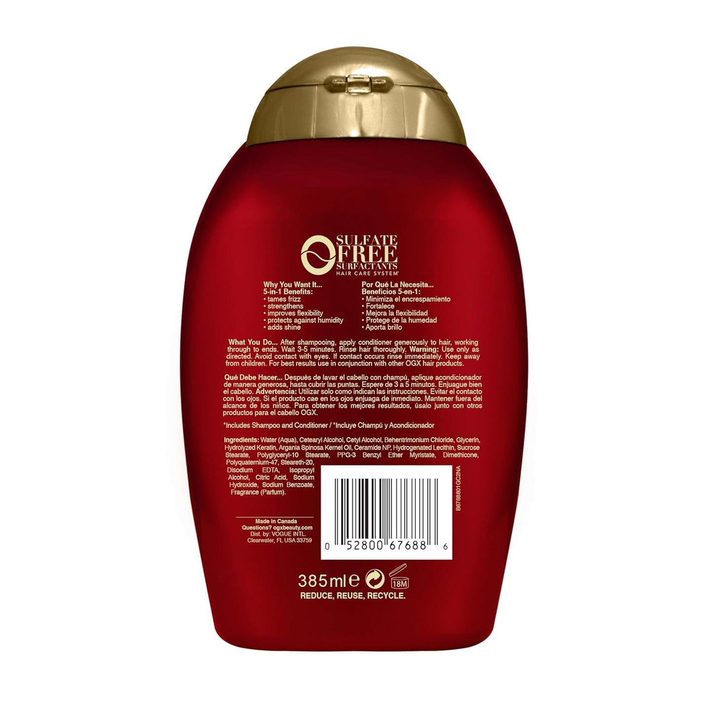 OGX Frizz-Free + Keratin Smoothing Conditioner – Streamlined Haircare for Intentional Daily Routines