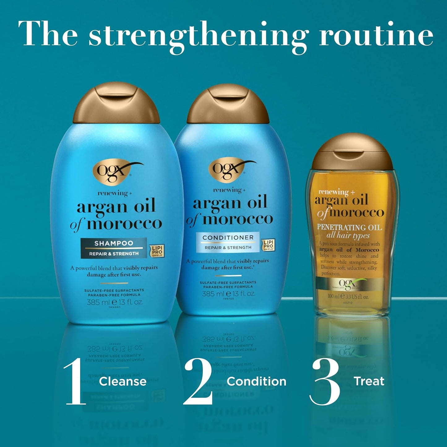 OGX Renewing + Argan Oil of Morocco Conditioner – Gentle Repair Conditioner for Sensitive, Chemical-Free Hair Care