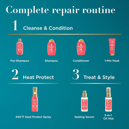 OGX Repair & Protect Bond Serum – Elevated Floral-Scented Leave-In Treatment for a High-End Hair Ritual