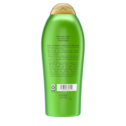 OGX Rosemary Mint Conditioner – Simple One-Step Scalp Care for Intentional Routines, 25.4 fl oz